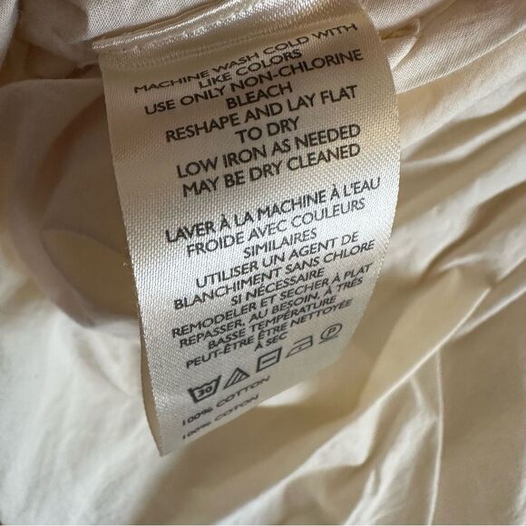 Anthropologie Crocheted Bubble Tank tie strap boho top in ivory small - Picture 8 of 9